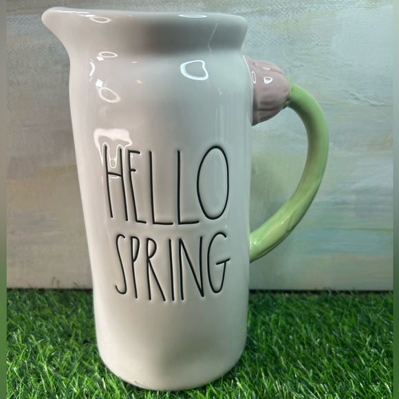 Rae Dunn Hello Spring Large Pitcher - Picture 1 of 7